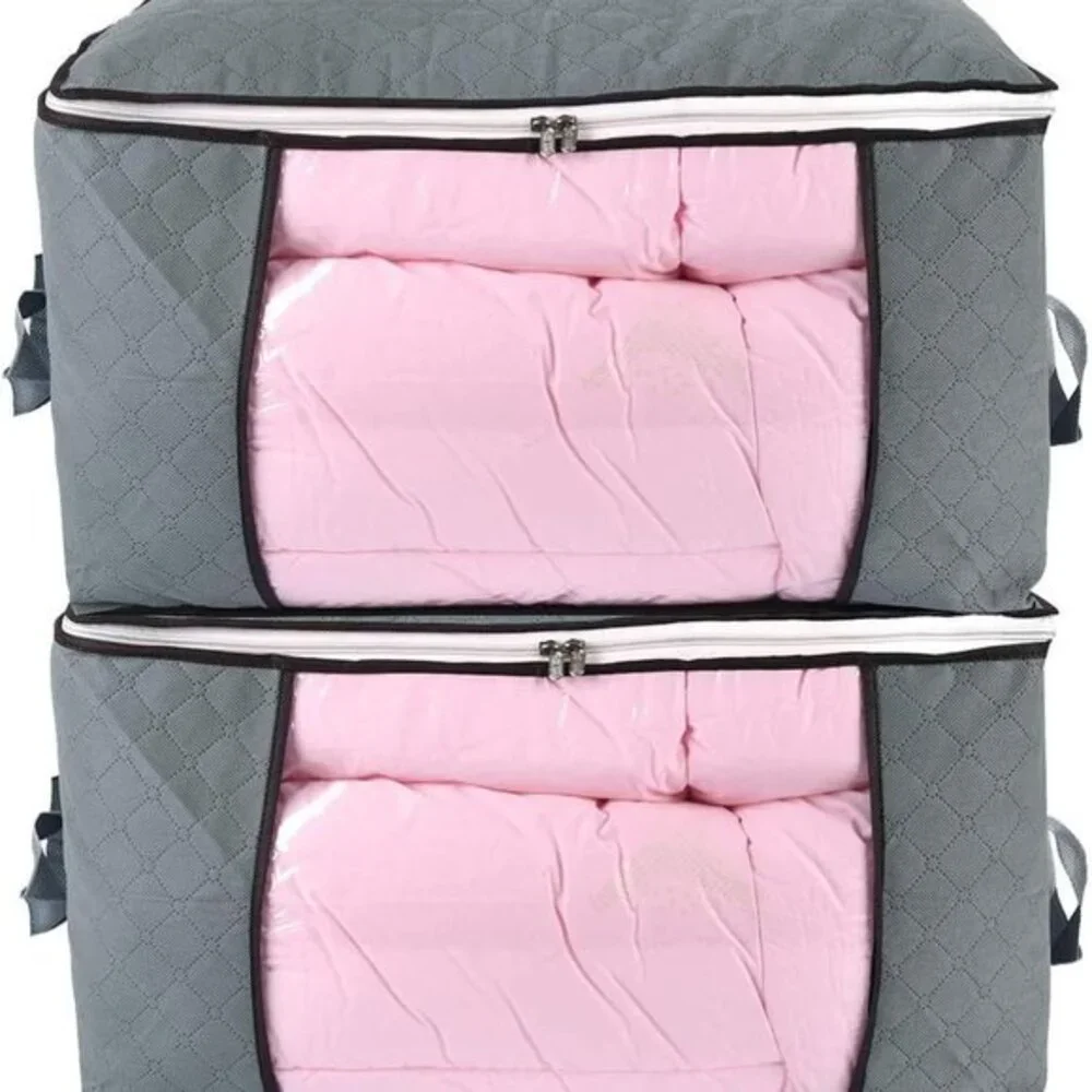 Jumbo Zippered Storage Bag for Closet King Comforter, pillow, quilt, bedding, Cl